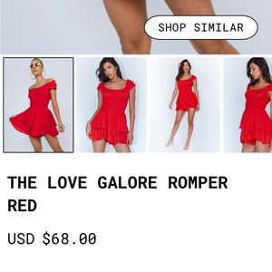 Princess Polly Love Galore Romper